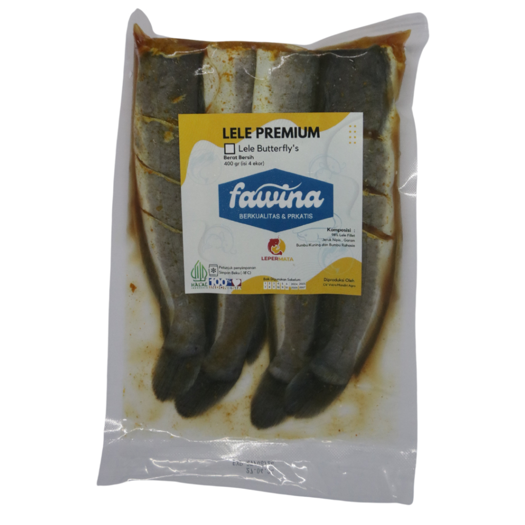 

FAWINA Frozen Food Lele tanpa kepala headless bumbu kuning siap saji