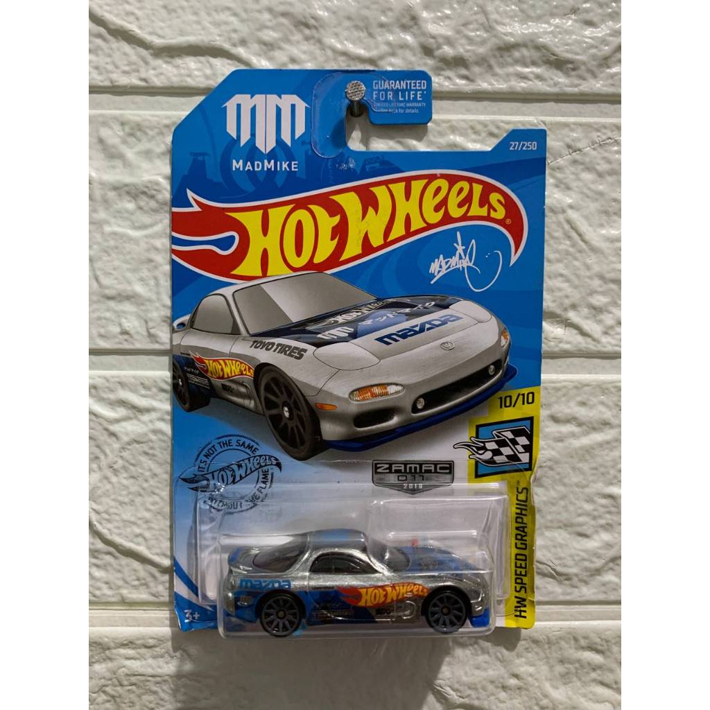 HOT WHEELS ZAMAC 95 MAZDA RX7 (FREE PROTEKTOR)