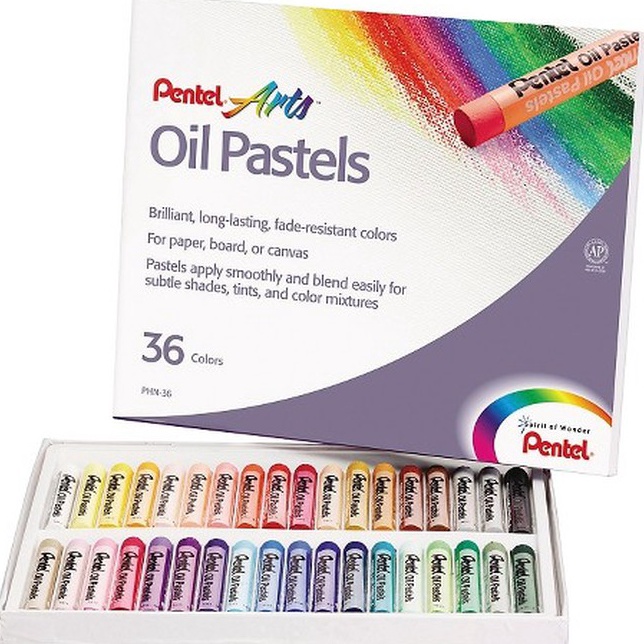 

Crayon Oil Pastels Pentel 36 Warna