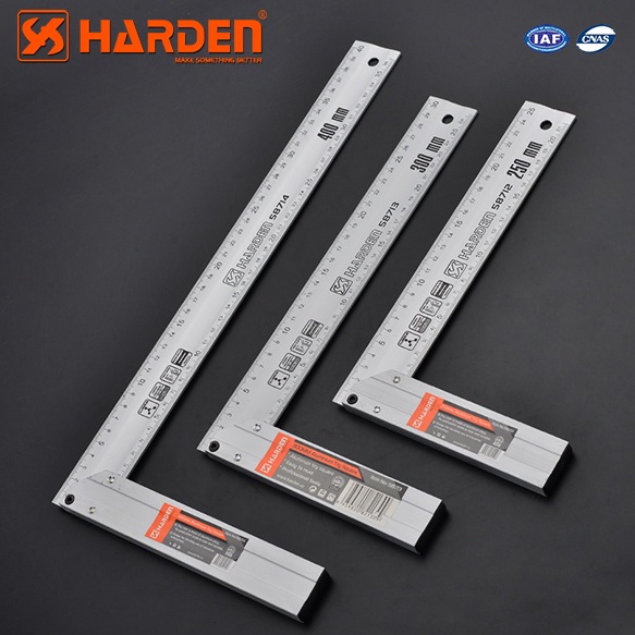 

Penggaris siku aluminium 25cm 3cm 4cm Professional Aluminum Try Square HARDEN
