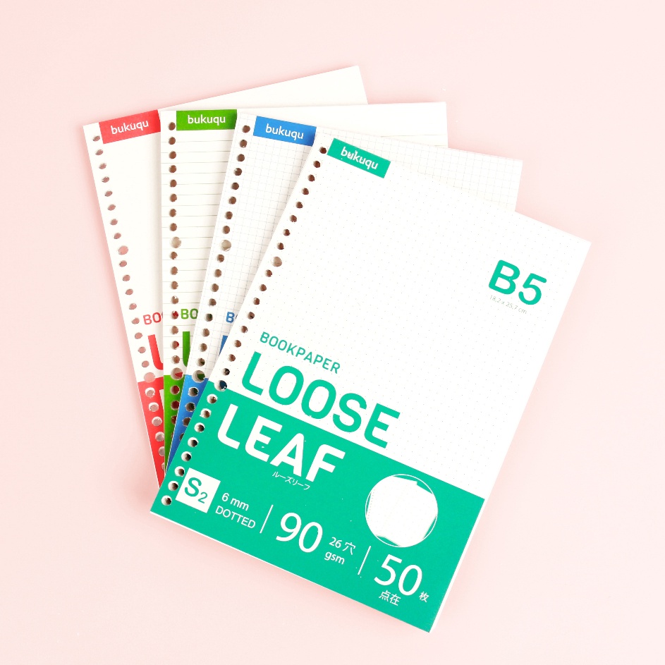 

Teknologi Terkini Loose leaf B5 Bookpaper 9 gsm Kes Binder