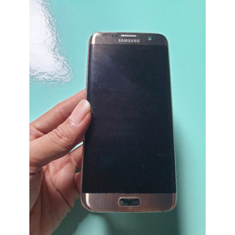 Lcd Samsung S7 Edge Gold Original