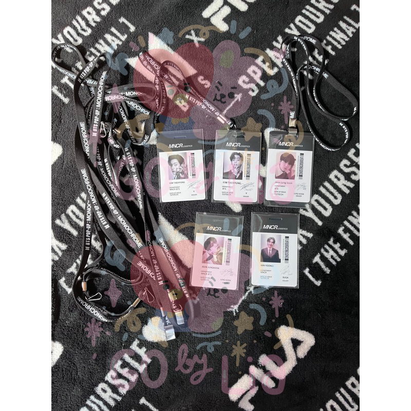 

BTS LANYARD SET ID CARD MONOCHROME POP UP STORE IN SEOUL