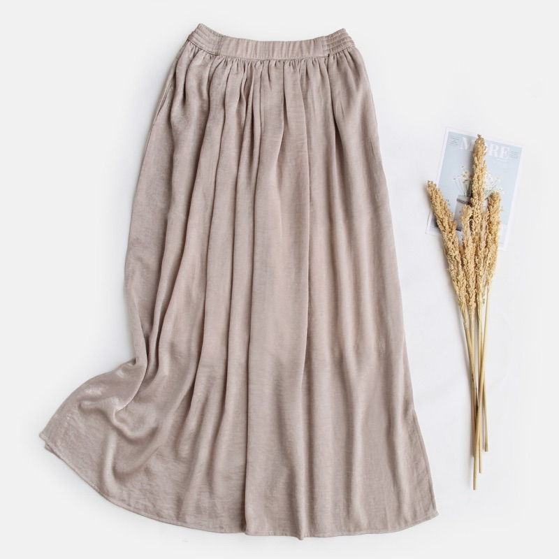 Preloved April Skirt by Fhanza Project - ALMOND CREAM