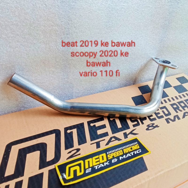Leheran Pipa Knalpot Motor Beat Tahun 2019kebawah Scoopy Tahun 2020kebawah Vario110fi