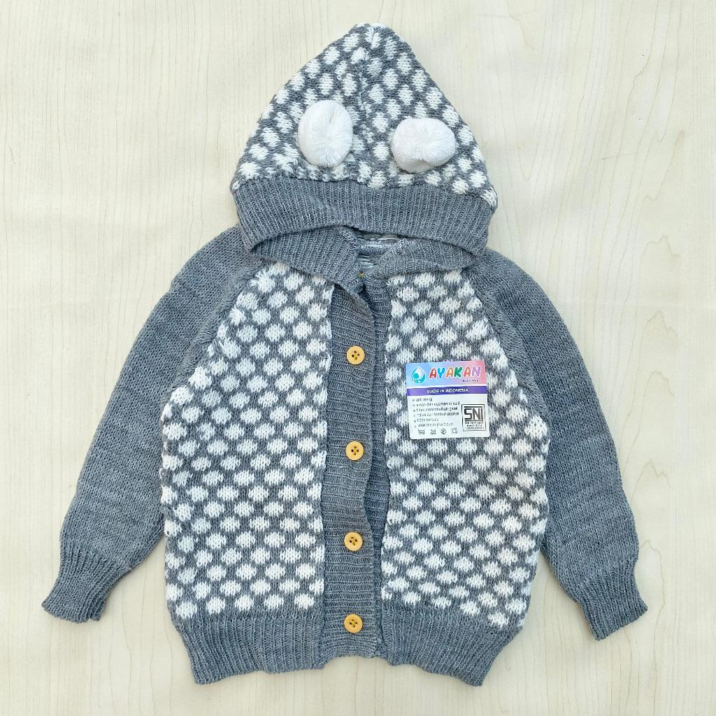 Jaket Rajut Bayi Jaket Bayi Baru Lahir Sweater Rajut Bayi Jaket Rajut 0-6 Bulan AYAKAN BABY