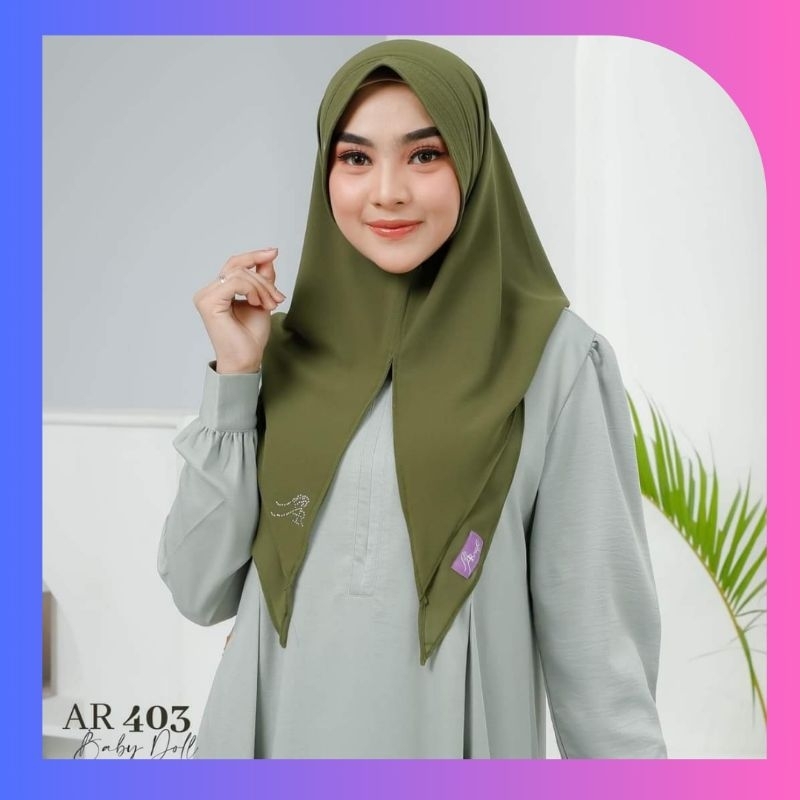 Terlaris  AR 403 Hijab Arrafi Jilbab Hoodie by Ar Rafi