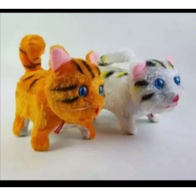 mainan anak kucing BO mainan anak kucing berjalan ada musik nya mainan kucing berjalan pake baterai