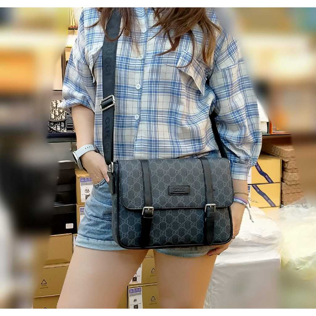 TAS SELEMPANG 00GUCCI MESSENGER UNISEX NEW ARRIVAL MIRROR QUALITY