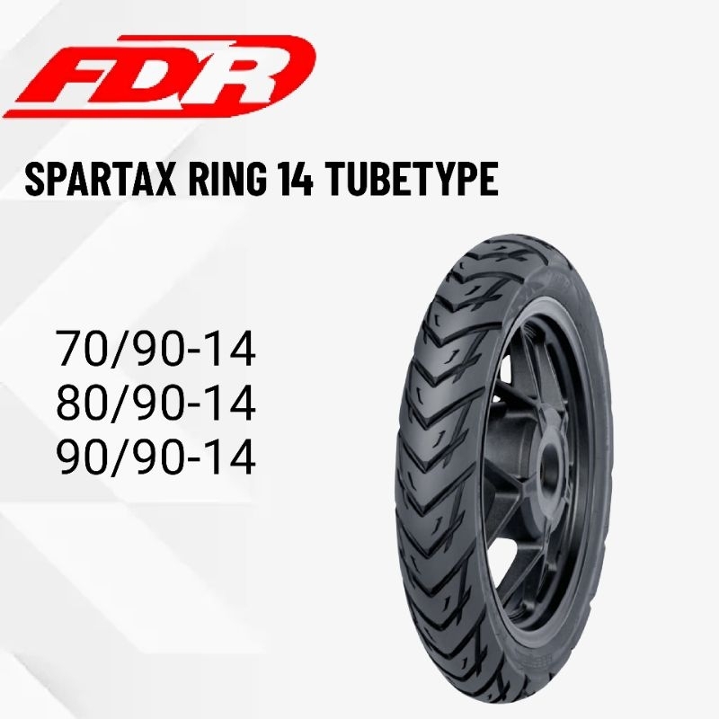 FDR Spartax Ring 14 Tubetype ( pakai ban dalam) Ban Motor Ring 14