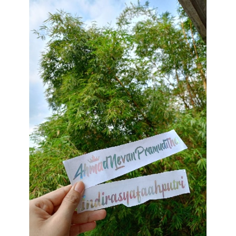 

STIKER NAMA CUSTOM HOLOGRAM