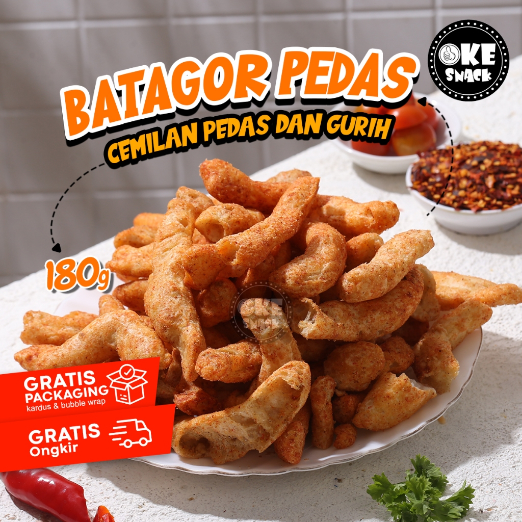 

Batagor Kering Pedas 180g