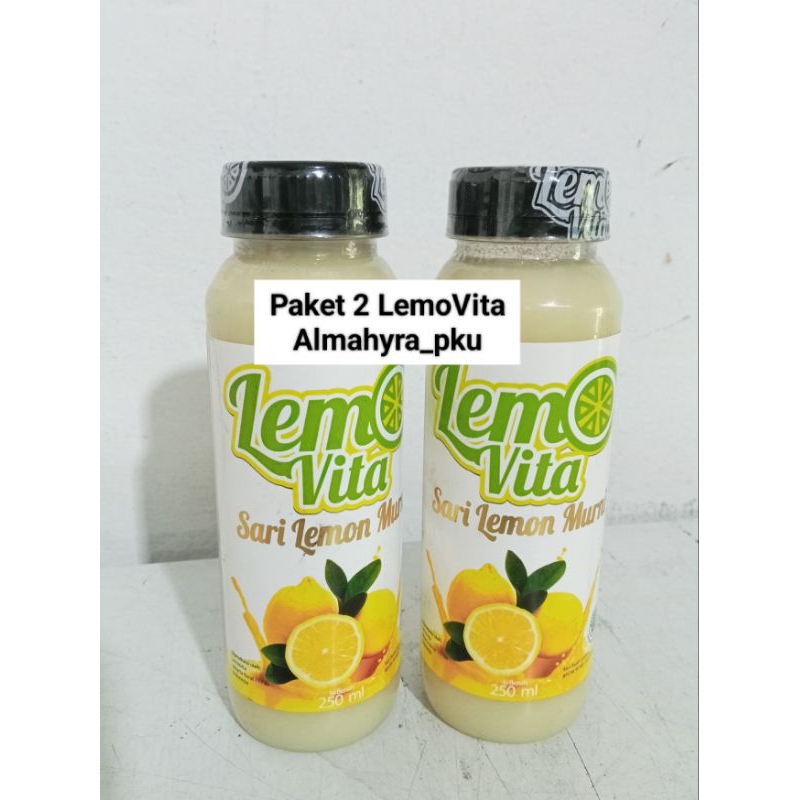 

Paket Hemat 2 Botol LemoVita 250ml / Jus Sari Lemon Murni Alami, Detoks