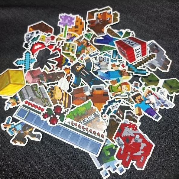 

50PCS+ MINECRAFT STICKER | STIKER GAME MINECRAFT KEREN | STICKER MINECRAFT STEVE | MINECRAFT CREEPER