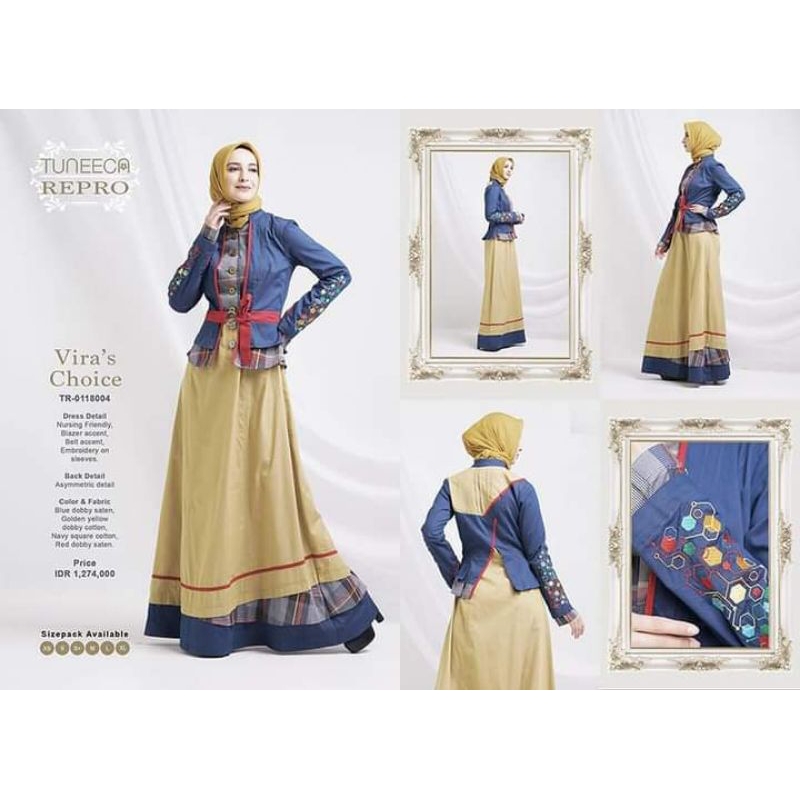 TUNEECA REPRO/Gamis terbaru tuneeca