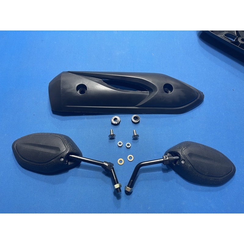 Spion BEAT STD + Tutup Knalpot BEAT Karbu + Baut