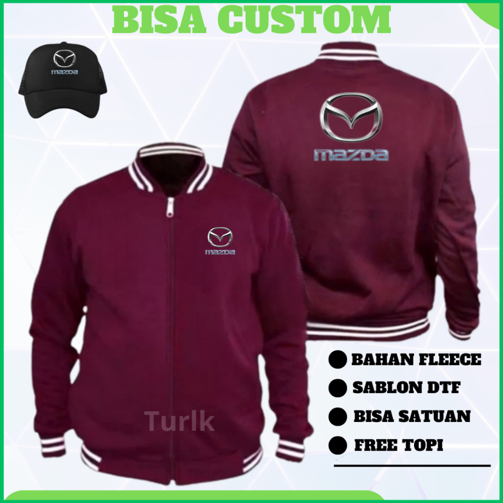 Jaket Mazda Jaket Mobil Mazda varsity Custom