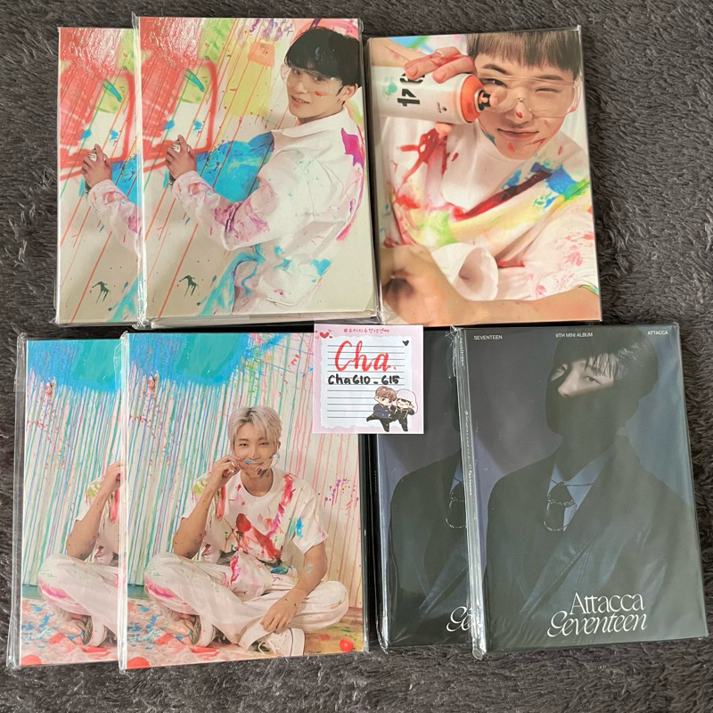 [READY STOCK] ALBUM UNSEALED BINDER DAN PC BOOKLET ATTACCA FTS FACE THE SUN CARVER WONWOO HOSHI MING