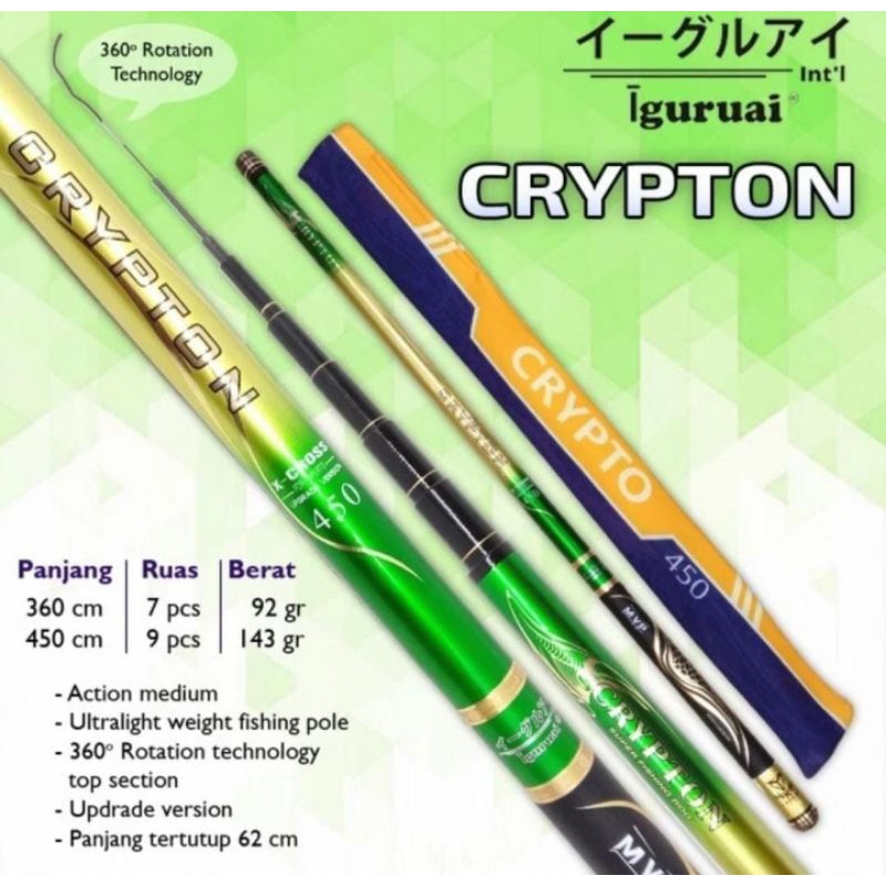 POLE/JORAN TEGEK IGURUAI CRYPTON 360/450 HIGH CARBON