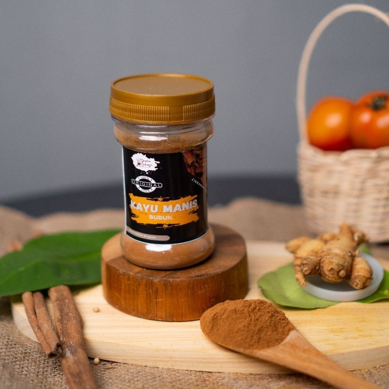 

Dapoer Natasya - Kayu Manis Bubuk Cinnamon Powder Bumbu Masak Murni Tanpa Campuran Botol (60gram)