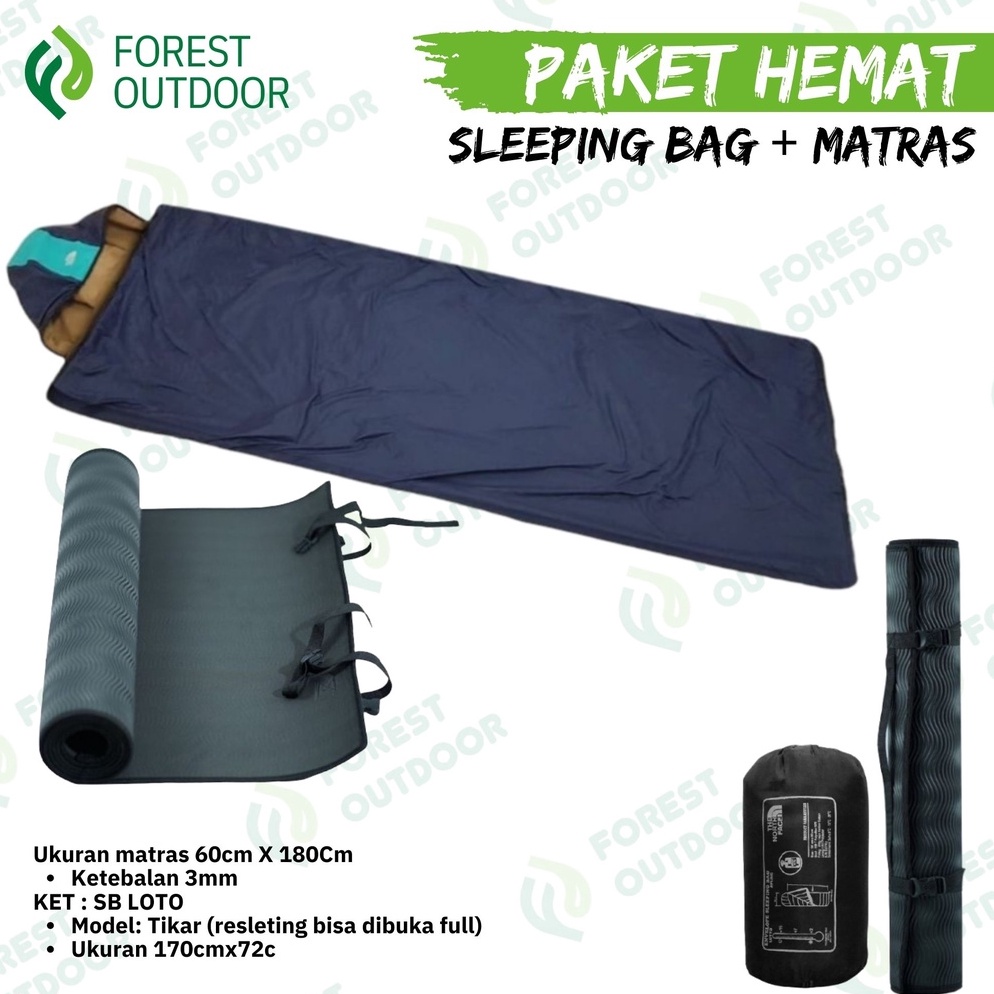 Hot Sell Paket sleeping bag bantal  matras 6x18  sleeping bag matras  paket matras dan sleeping bag 
