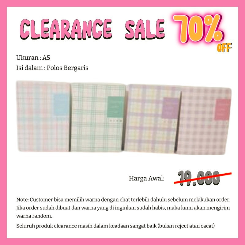 

[GARANSI 7 HARI] MARSHOFFICIAL NEW STYLE DIARY NOTEBOOK BUKU HARIAN IMPORT SQUARES NOTEBOOK A5