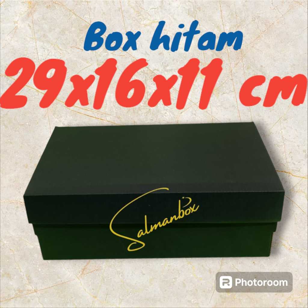 BOX SEPATU MURAH HITAM POLOS SIZE 29X16X11 CM/DUS SEPATU HITAM MURAH POLOS/KARDUS SEPATU HITAM MURAH