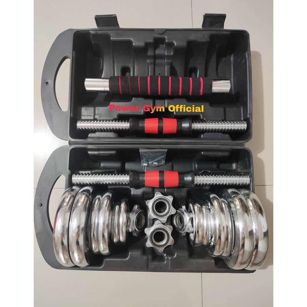 Harga Spesial Dumbell Barbel Set 2kg Chrome Dumbel Box Termurah