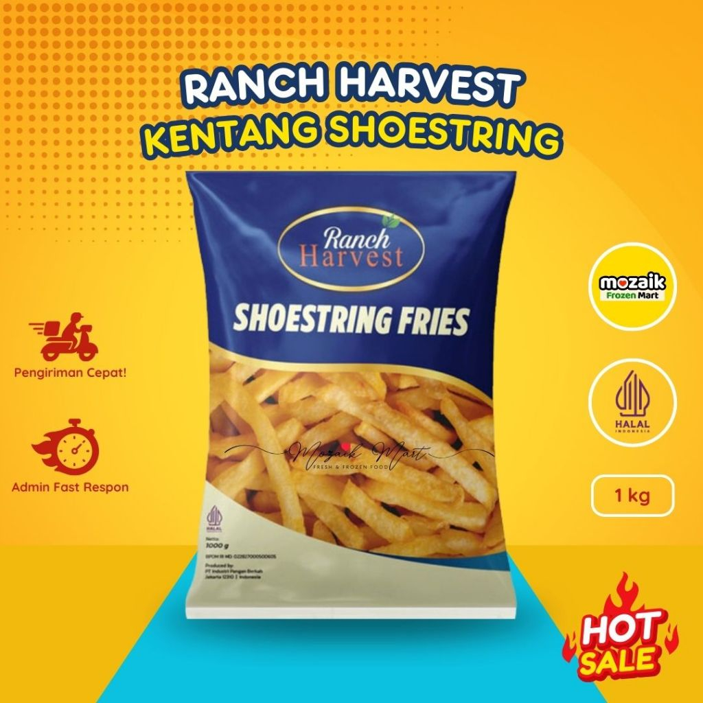 

Ranch Harvest Kentang Shoestring 1kg Frozen Mart Frozen Food Palembang