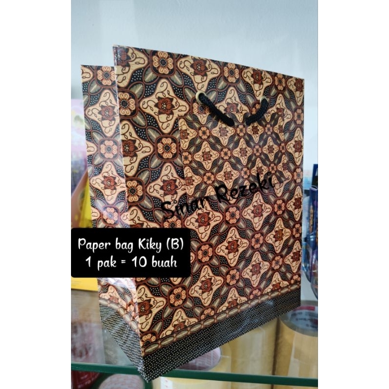 

10 buah!! B!! Paper bag kiky batik/tas kertas kiky batik