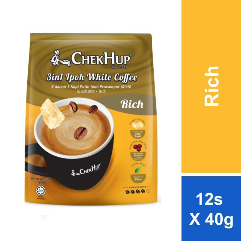 

Chek Hup Ipoh White Coffee King RICH 3in1 isi 12saset