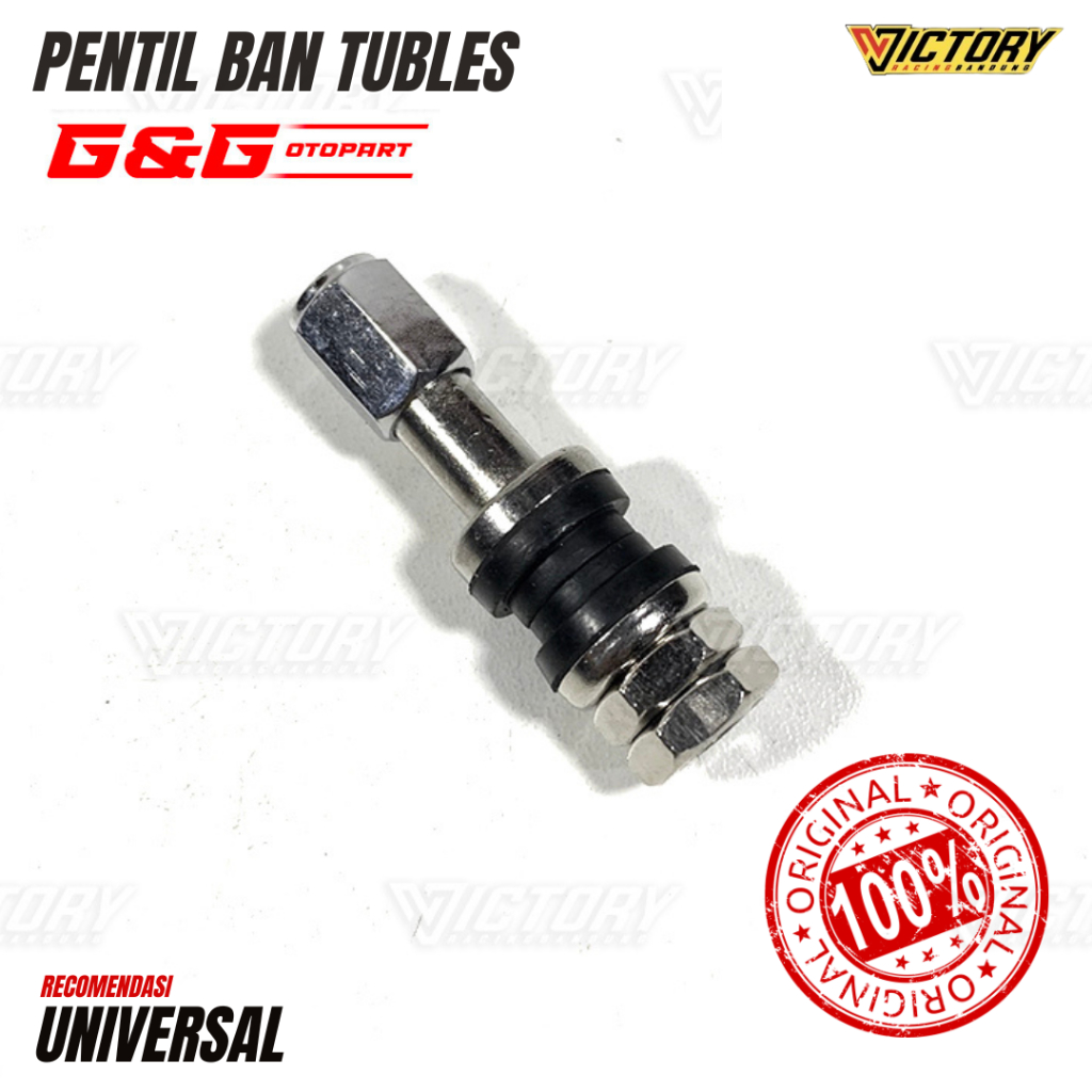 Pentil ban tubles pentil tubles besi panjang 4,8cm motor mobil