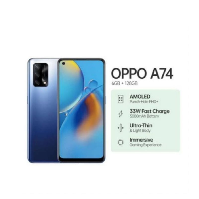 HP OPPO A74 6/128 GB - OPPO A 74 RAM 6GB ROM 128GB GARANSI RESMI