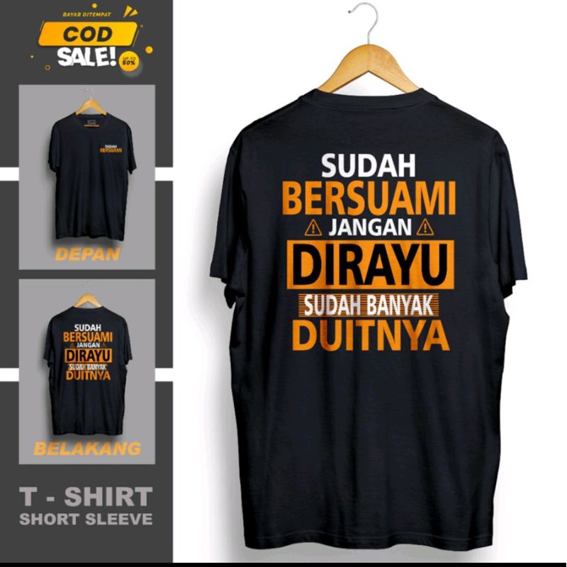 Kaos Sudah Bersuami Wanita Distro Viral unik