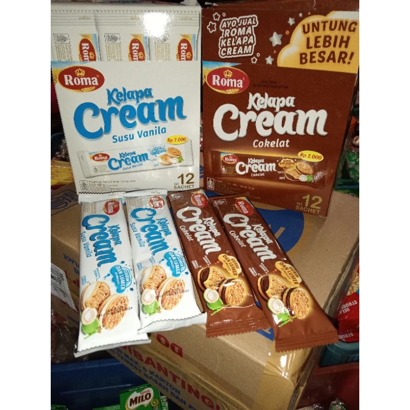 

Roma cream sekotak isi 12 pcs