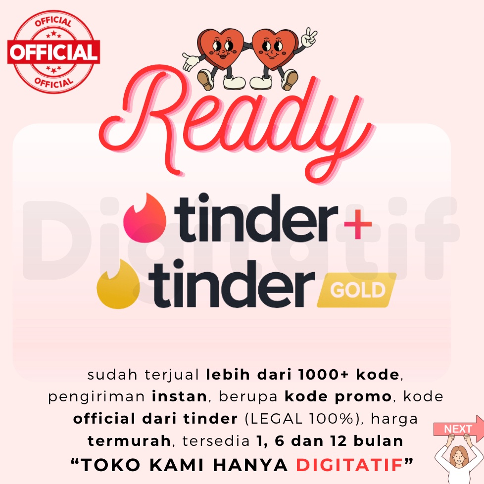 KODE F27L KODE VOUCHER TINDER GOLD DAN TINDER PLUS 1 BULAN