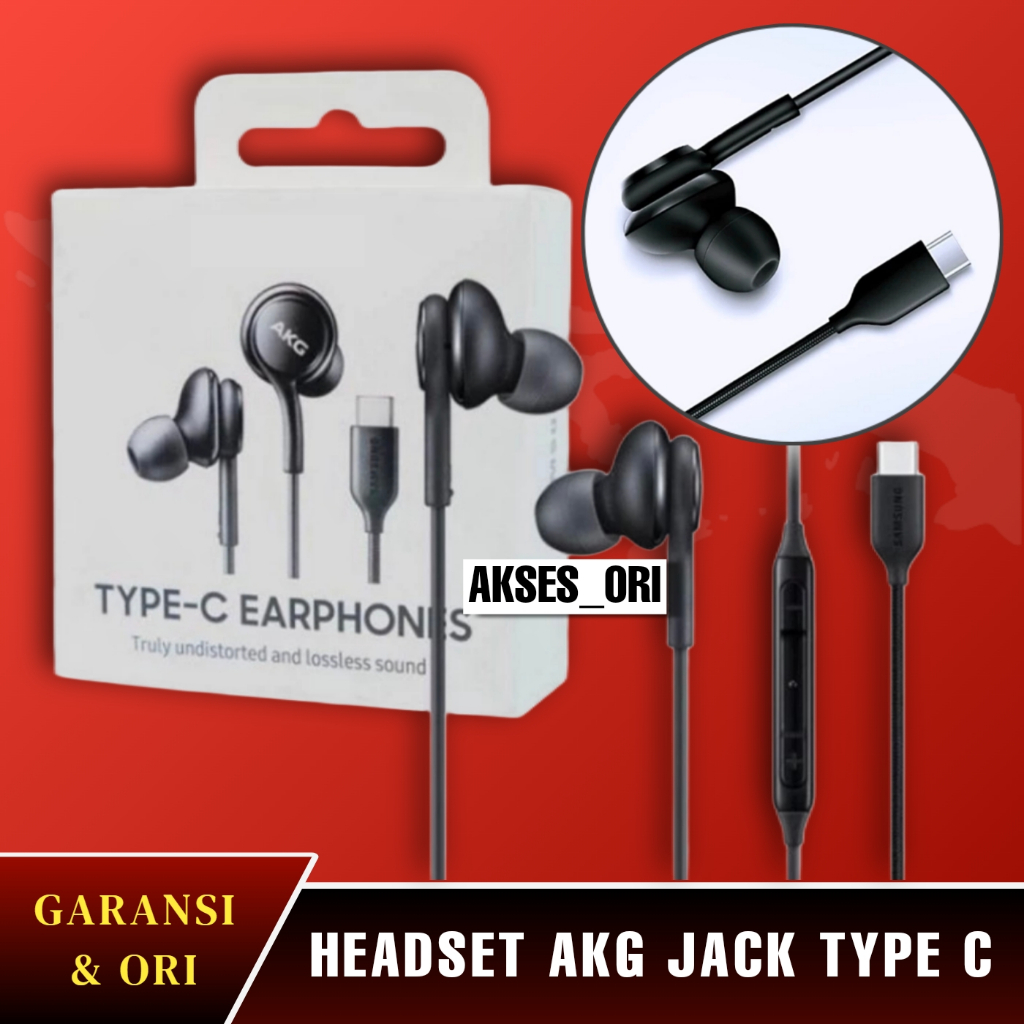 Earphone Samsung Galaxy A54 5g Headset AKG Type C