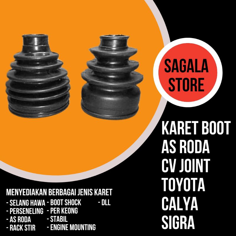 karet boot as roda toyota calya - sigra