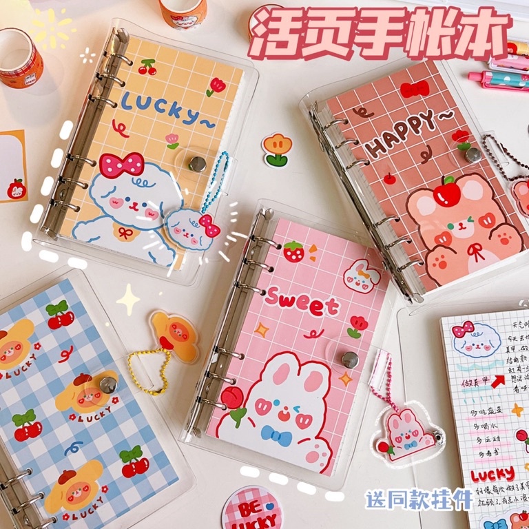 

KODE N67I Binder Paketan A6 6 Ring Diary Book Journal buku tulis harian thehanscorner