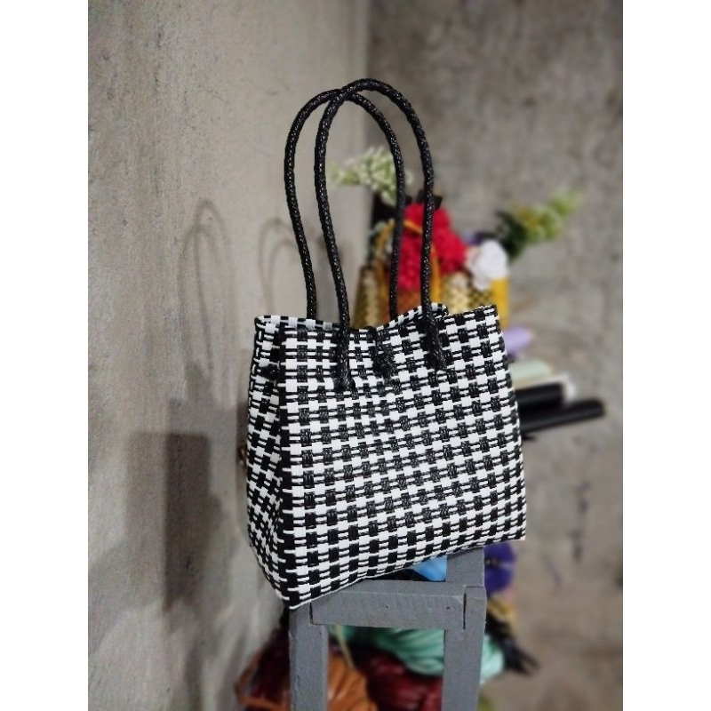 tas anyaman plastik/tas anyaman jali/tas wanita