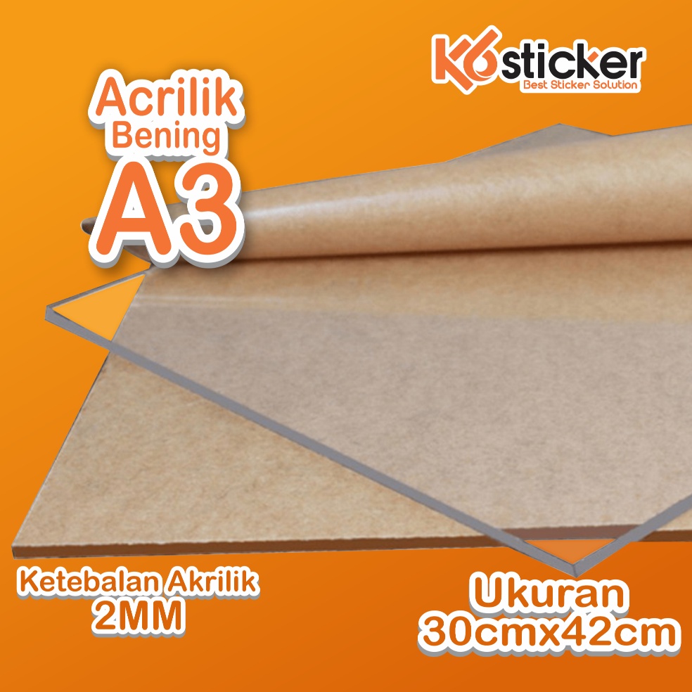 

KODE M9J AKRILIK lembaran 2mm A3 Akrilik bening Astari Acrylic