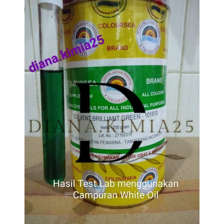 

KODE C25U Pewarna Minyak Coloursea Bubuk Solvent Brilliant Green 11613