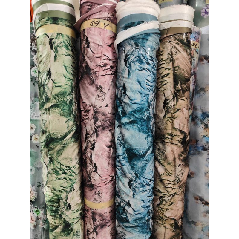 Armani silk motif abstrak - bella silk Armani || harga tertera 0, 5m