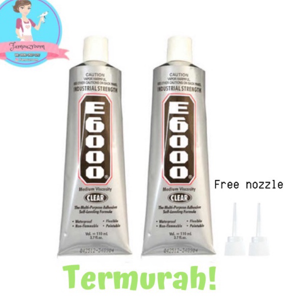 

Lem E6 11ml Clear for Deco Case Lem E6 11ml Lem Rhinestone For Bling Case Lem LCD HP Lem Serbaa Lem Kerajinan Lem multipurpose