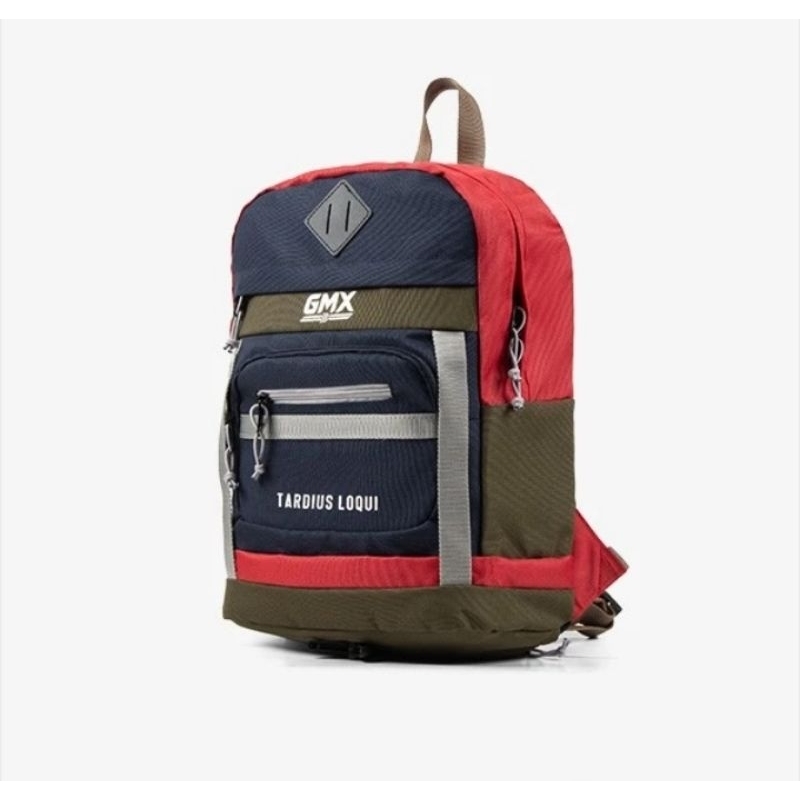 Tas Punggung Geoff Max - Bertille Navy Red l Back Pack l Tas Ransel