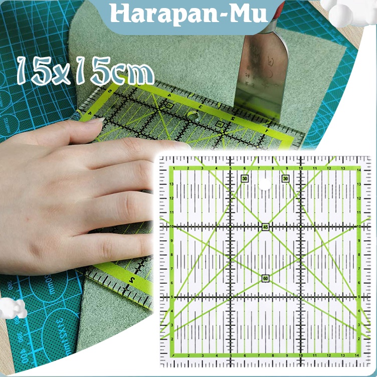 

KODE Y43N Penggaris Quilting Patchwork Penggaris Jahit Transparan Pola Dengan Garis Warna Ganda Dan Garis Kisi
