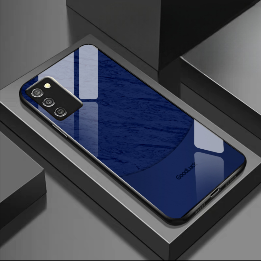 Case Samsung A02 / A03S Good Luck Casing Silicon Tempered Glass