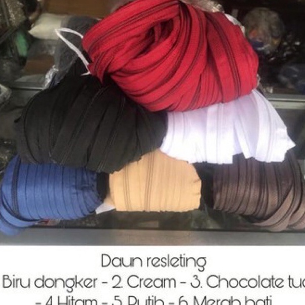 Praktis daun sleting nylon no5  daun resleting nylon no5  roll