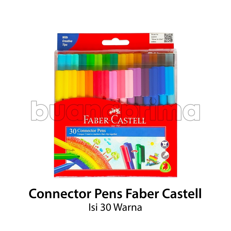 

KODE S44J Connector Pens Faber Castell 3 Warna Spidol Colors Gift Conector