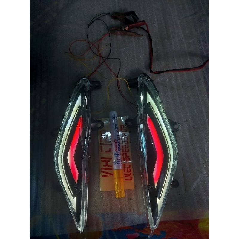 (white red) SEIN BEAT KARBU CUSTOM SEIN RUNNING SENJA WELCOME LIGHT CUSTOM